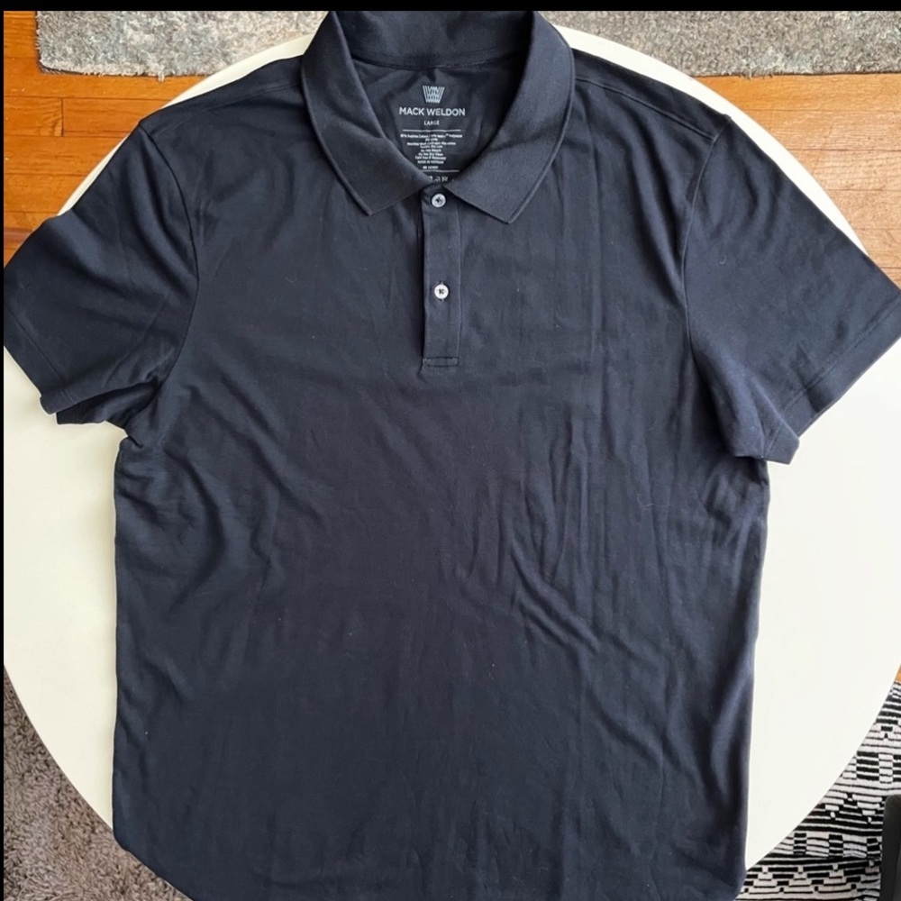 Mack Weldon Black Polo Shirt